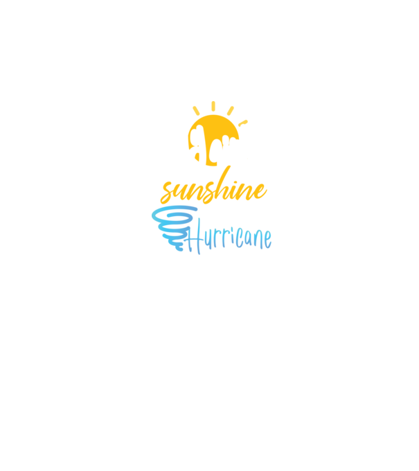 July Girls are Sunshine mixed with a little Hurricane model negru pe tricou