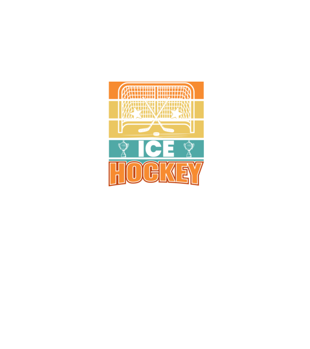 Ice Hockey model negru pe tricou