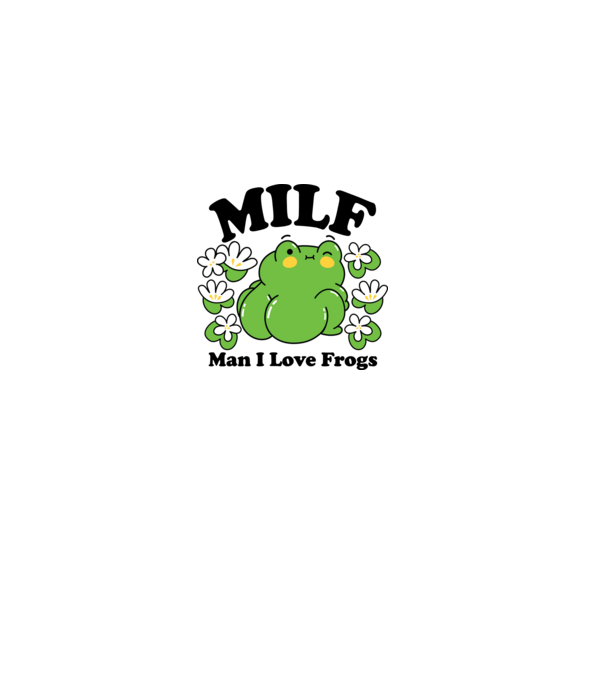 MILF man i love frogs model roz deschis pe tricou