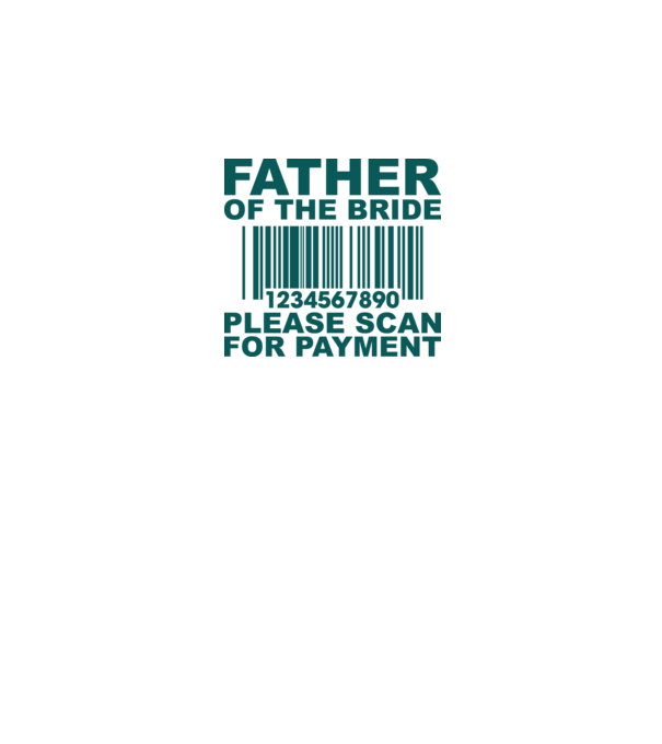 Father of the bride model alb pe tricou