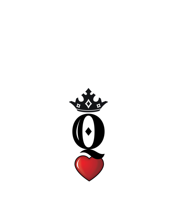 Cuplu HeartQueen model alb pe tricou