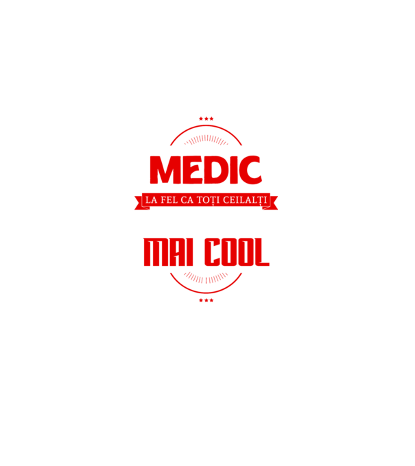 Sunt medic, la fel ca toți ceilalți, dar mult mai cool model negru pe tricou