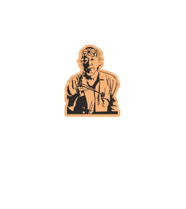 Mister miyagi cobra kai model alb pe tricou
