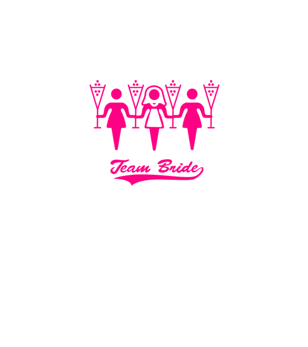 Team Bride model alb pe tricou