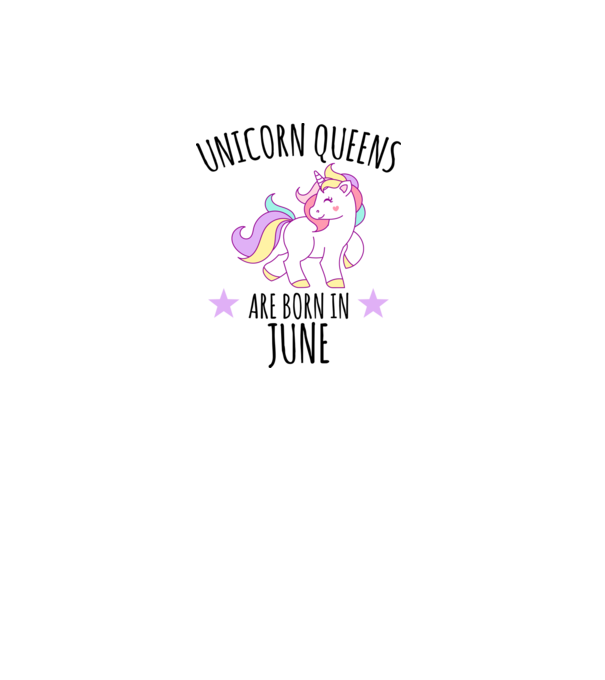 Unicorn queens are born in - June model gri pe tricou