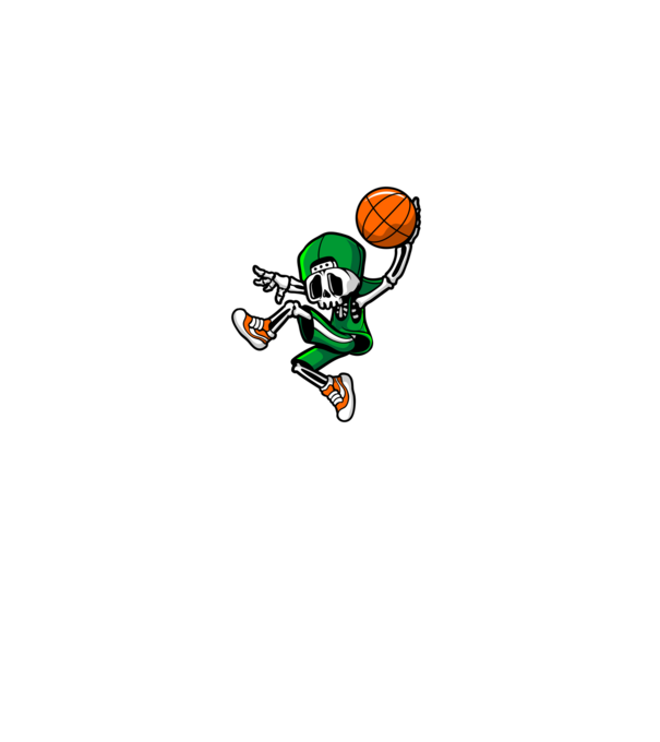 Basketbone model negru pe tricou