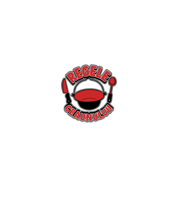 Regele - ceaunului! model alb pe tricou
