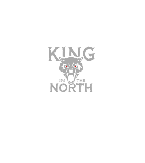 King In The Noth model negru pe tricou