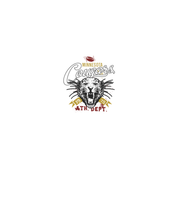 Minesota Cougars model gri pe tricou