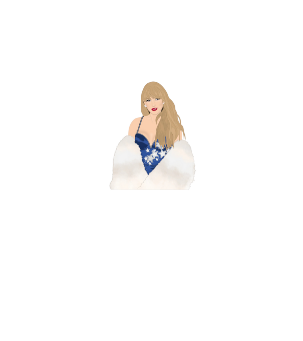 Taylor Swift blue model alb pe tricou