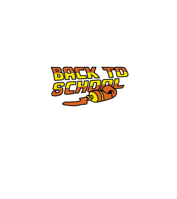 Back to school model negru pe tricou