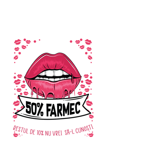 Sunt născută în decembrie - 50% farmec - 40% nebunii și umor - Restul de 10% nu vrei să-l cunoști model alb pe tricou
