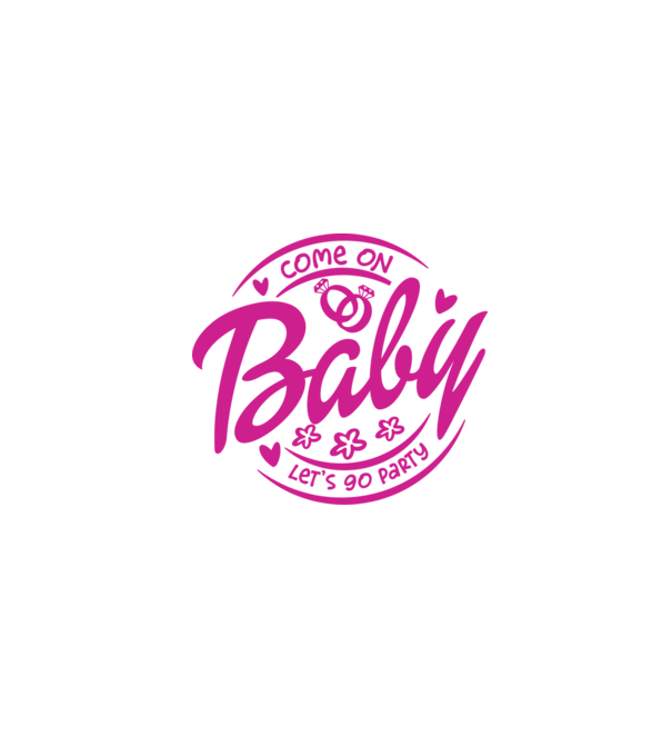 Bride Barbies Baby lets go party model alb pe tricou
