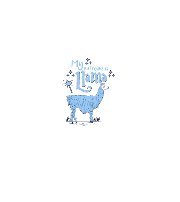 My patronus is Llama model negru pe tricou