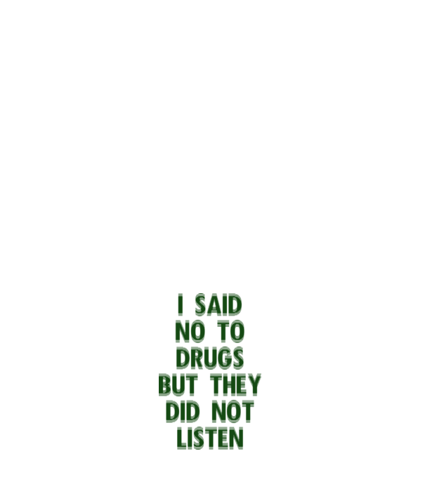 Say no... model alb pe tricou