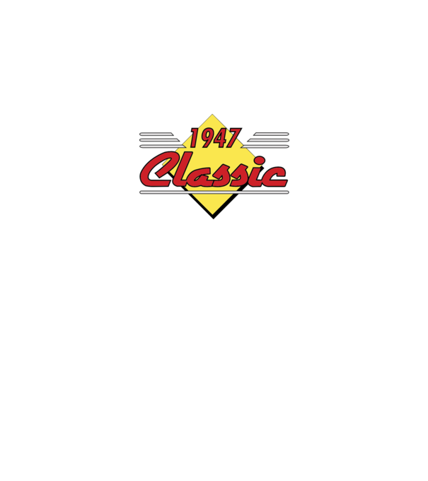 Classic - 1947 model alb pe tricou