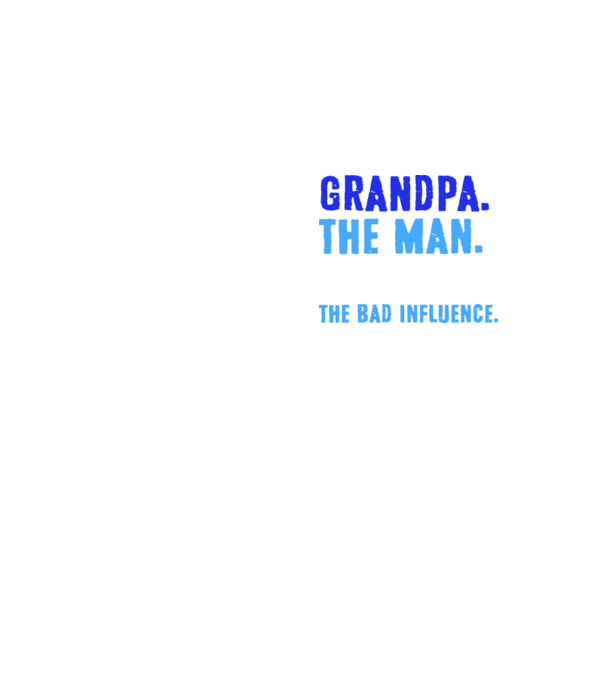 Grandpa, the bad influence model galben neon pe tricou