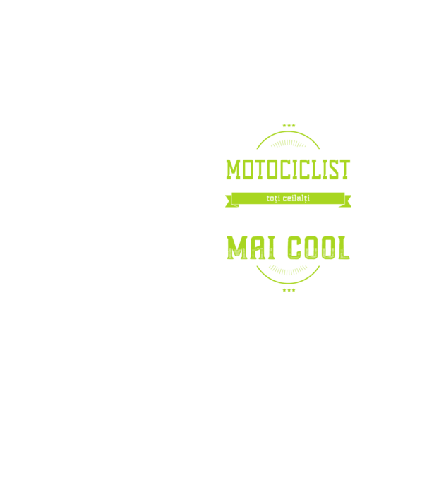 sunt motociclist, la fel ca toți ceilalți, dar mult mai cool model galben neon pe tricou