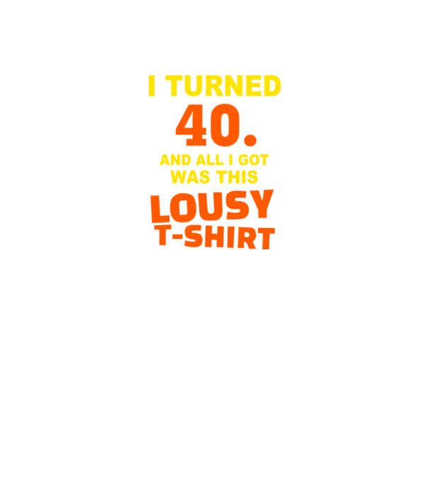 Lousy T-shirt 40 model negru pe tricou
