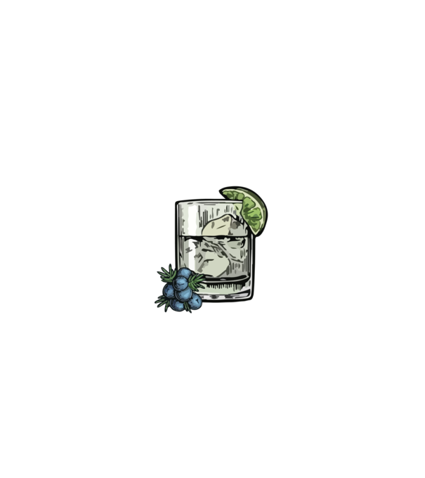 Let the fun be gin model negru pe tricou