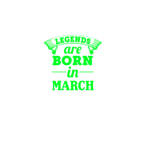 Legends are born in March model negru pe tricou