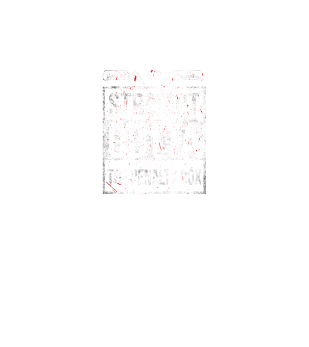 Straight outta the penalty box model negru pe tricou