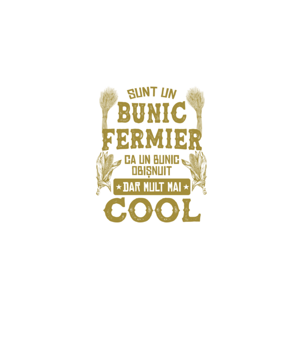 Sunt un bunic fermier, ca un bunic obișnuit, v model negru pe tricou
