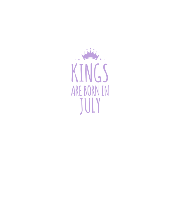 Kings are born in - July model albastru închis pe tricou