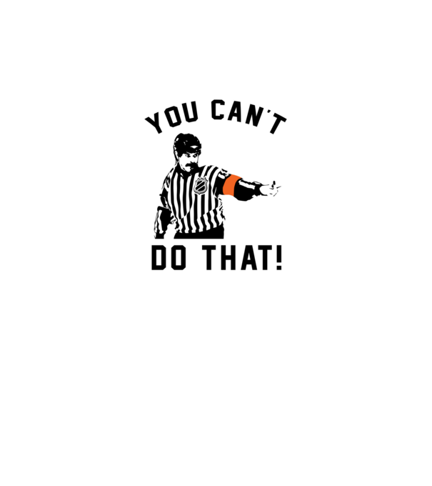 'You can''t do that!' model alb pe tricou