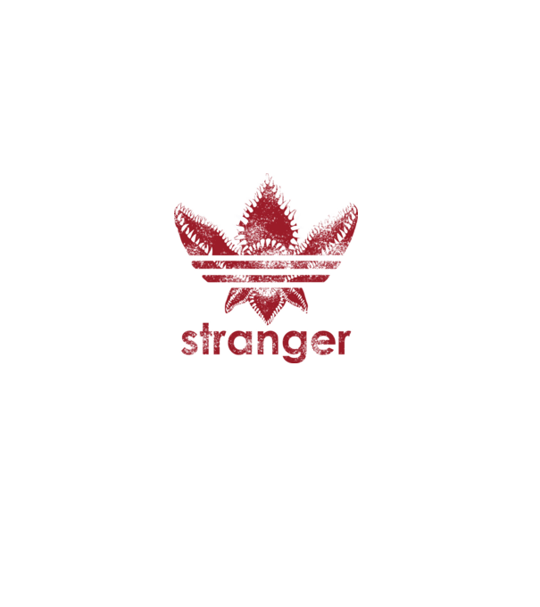 stranger things logo model negru pe tricou