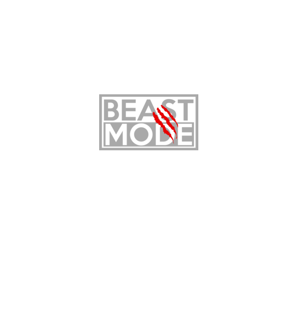 Beast mode model negru pe tricou