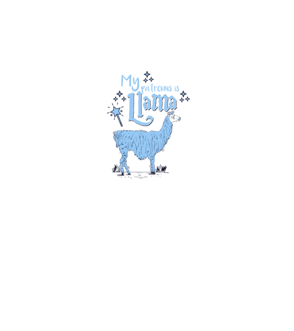 My patronus is Llama model negru pe tricou