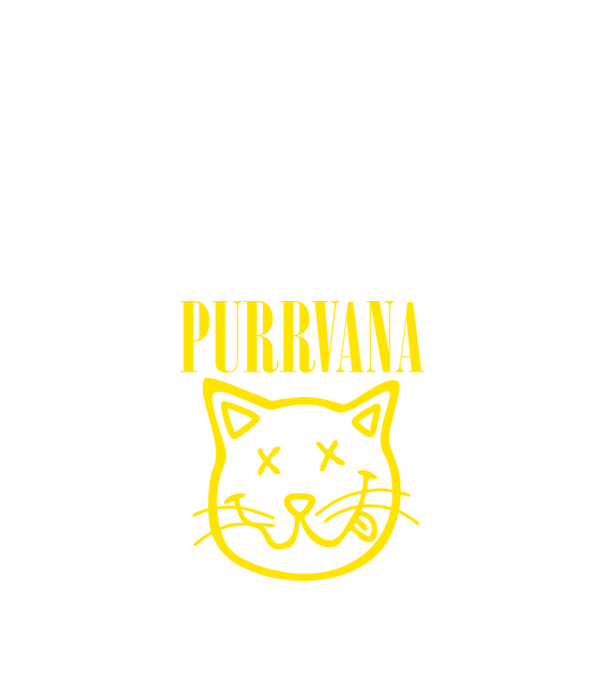 PURRVANA model negru pe tricou