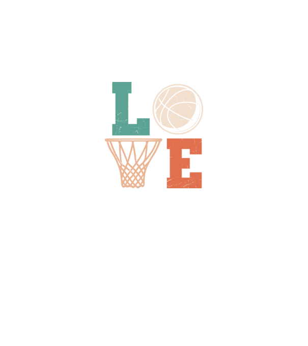 LOVE basketball model negru pe tricou
