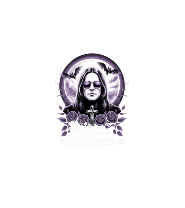 Prince of Darkness model negru pe tricou