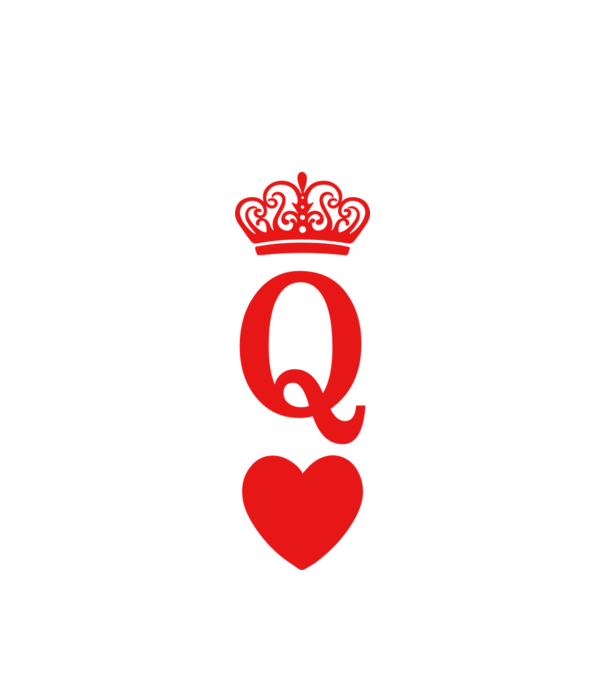 Queen model alb pe tricou