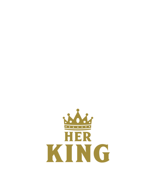 Her King model albastru închis pe tricou