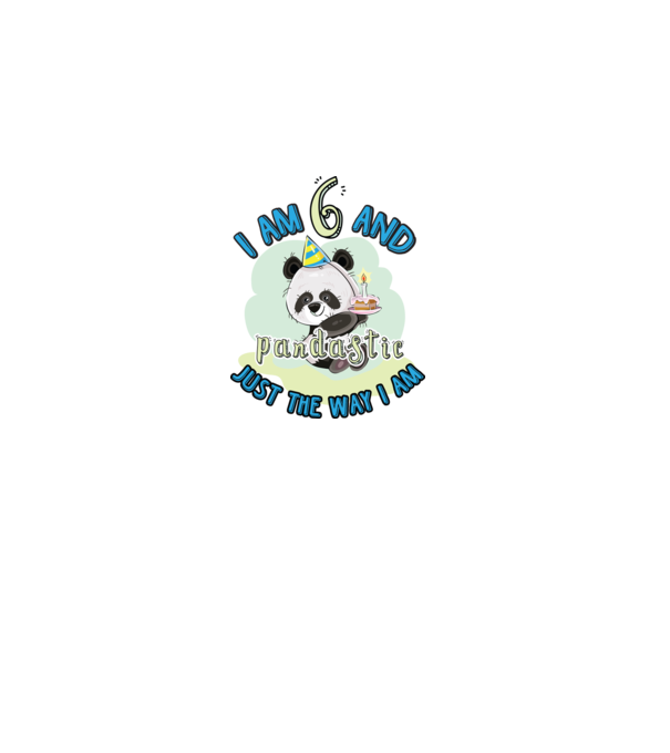 PANDASTIC 6 model alb pe tricou