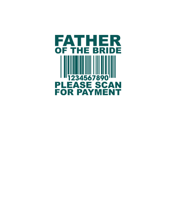 Father of the bride model alb pe tricou