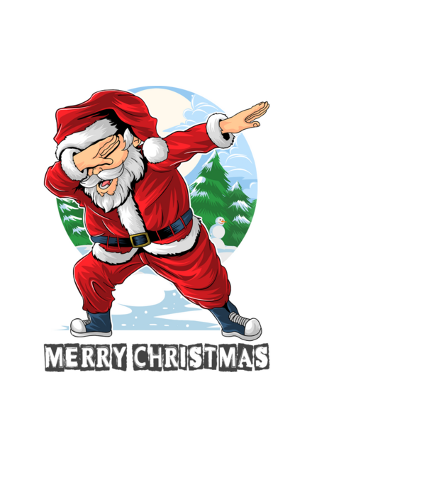 Santa merry christmas model albastru deschis pe tricou