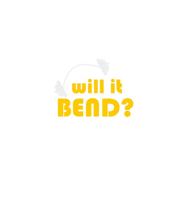 Will it bend model negru pe tricou