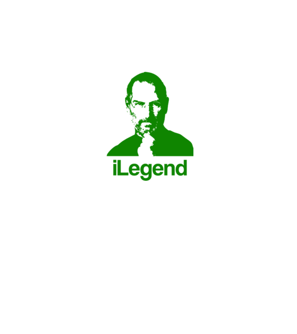 iLegend Steve Jobs model alb pe tricou