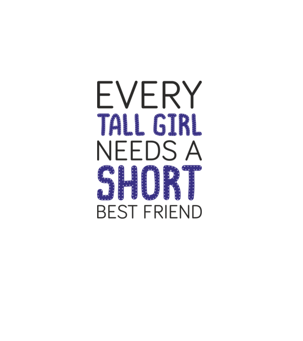 Short Freind model alb pe tricou