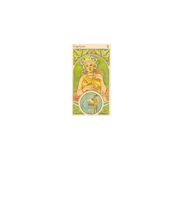 Horoscop Tarot CAPRICORNUL model alb pe tricou