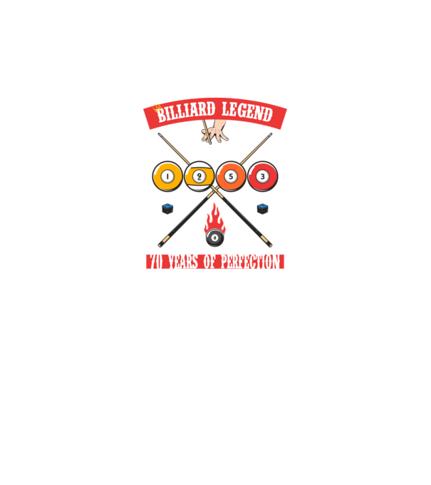 Billiard legend born in 1953 model negru pe tricou