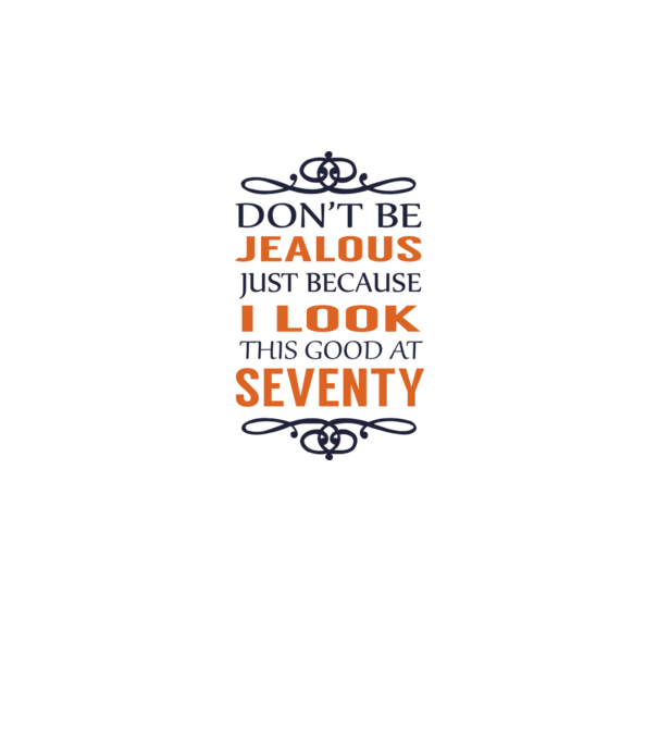 'Don''t be jealous - 70' model albastru regal pe tricou