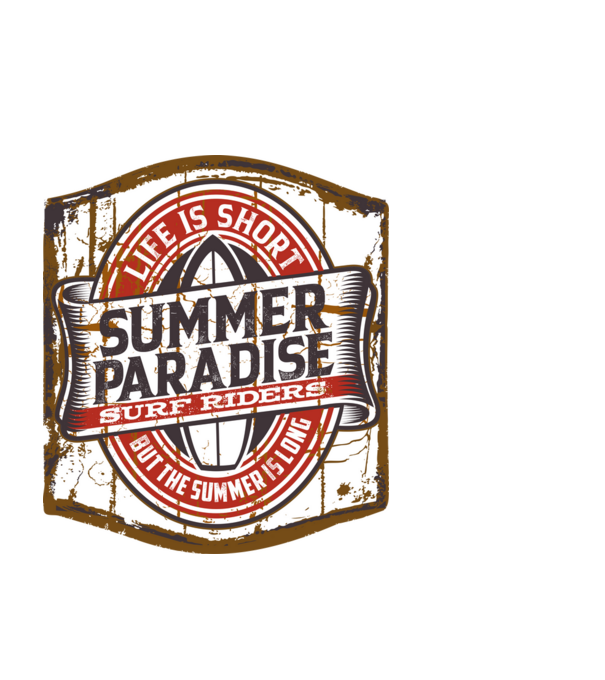 Summer Paradise model negru pe tricou
