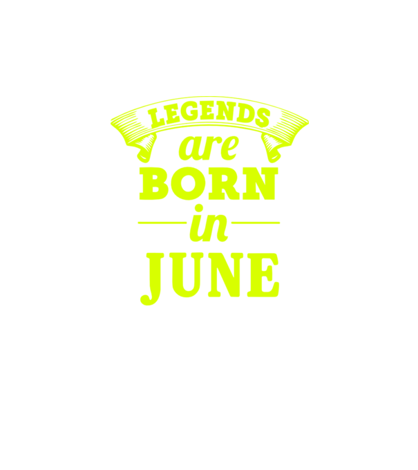 Legends are born in June model negru pe tricou