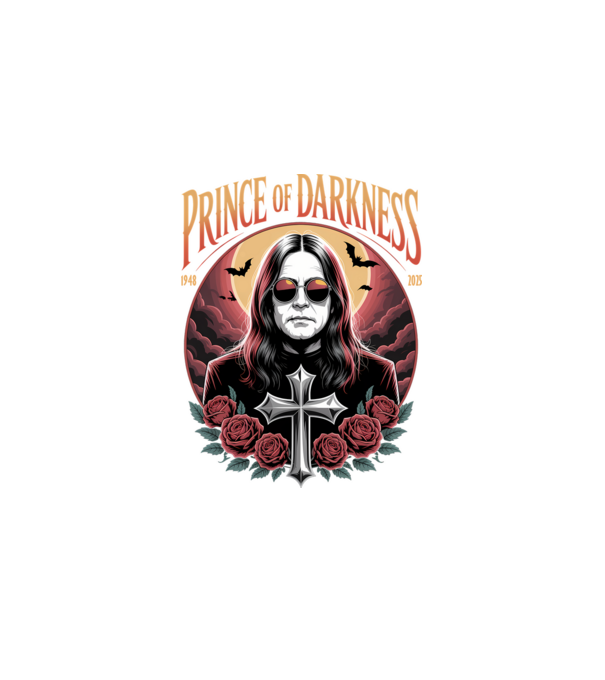Prince of Darkness model negru pe tricou