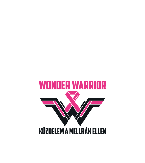 WONDER WARRIOR model alb pe tricou